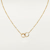 La Vis - Collier pendentifs semi pavé de diamants