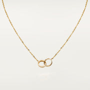 La Vis - Collier pendentifs semi pavé de diamants