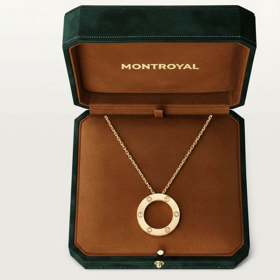 La Vis - Necklace with pendant 3 diamonds