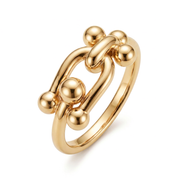 Le Cadenas - Bague Double Cadenas 10k