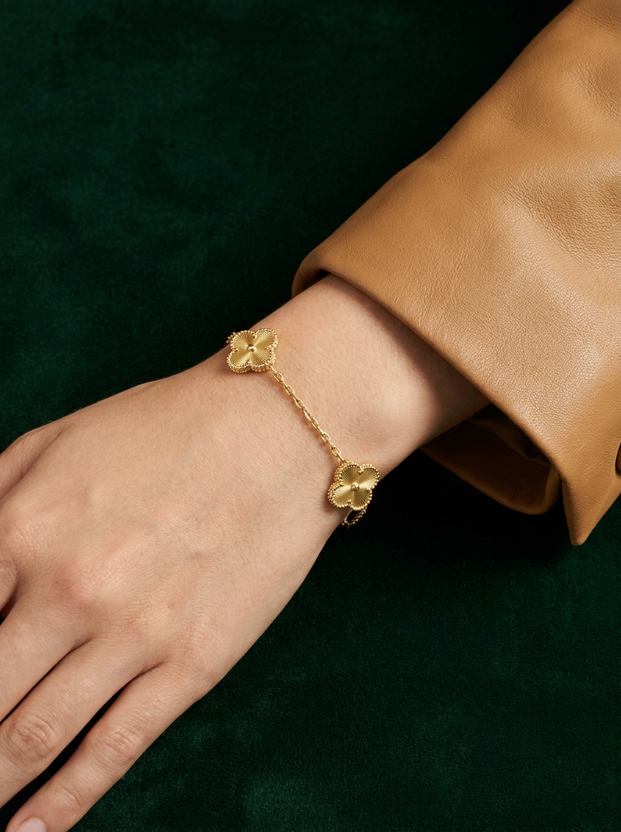 Le Trefle - Bracelet 3 Trèfles 16mm