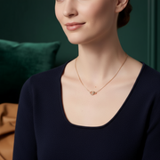 La Vis - Collier pendentifs semi pavé de diamants