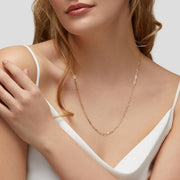MontRoyal PaperClip Chaine 18k
